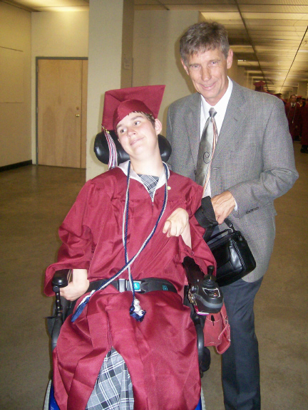 Brantley and Da at graduation 6-7-08