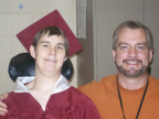 Brantley in Cap and Gown with Will Thumbnail 