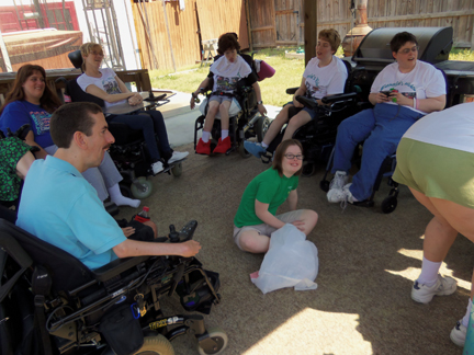 Bryan, Brantley, Maria, Stacey, Meg, Angie, Barbara, and Taylor at Mandy and JB's birthday party 3-17-12