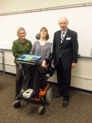 Dr. Mille, Brantley, and Dr. White at Enhancing the Classroom with Disabled Students Presentation 1-8-201304